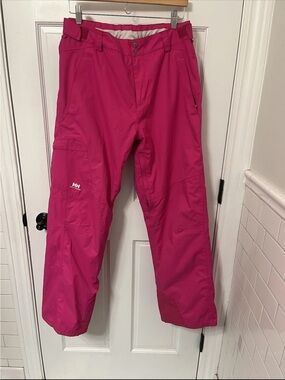 Helly Hansen Bright Pink Insulated Ski Pants Size Large